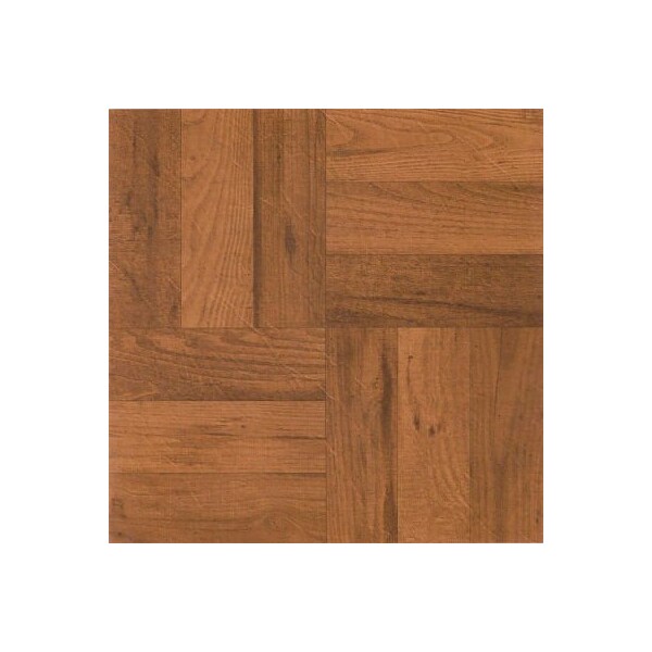 Achim Importing Achim Tivoli Self Adhesive Vinyl Floor Tile 12in x 12in, 3 Finger Med. Oak Parquet, 45 Pack FTVWD22545 - main